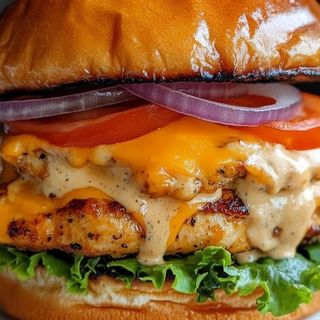 Двойной Чикенбургер с картофелем