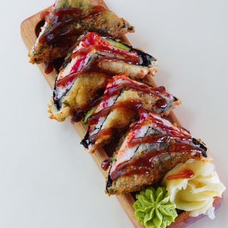 Японские сэндвичи с лососем