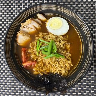 Рамен с пельменями