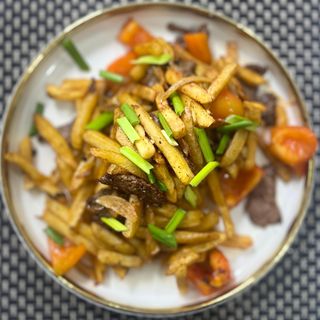 фри с курицей