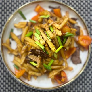 Фри с мясом