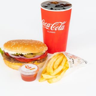 Комбо Карбонаро Биф бургер