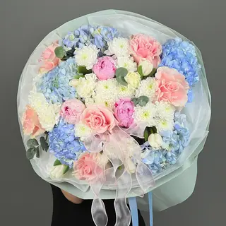 цветы Букет Art Flowers Пастельное настроение