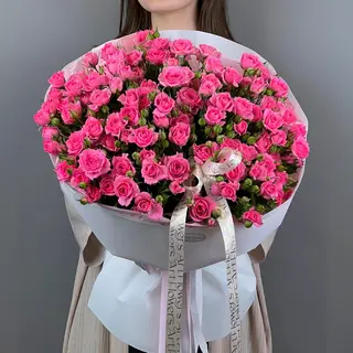 цветы Букет Art Flowers 15 нежных спрей роз
