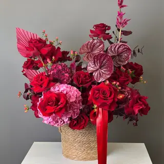 цветы Букет Art Flowers Алая страсть