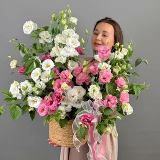 цветы Букет Art Flowers Малиновый Летник