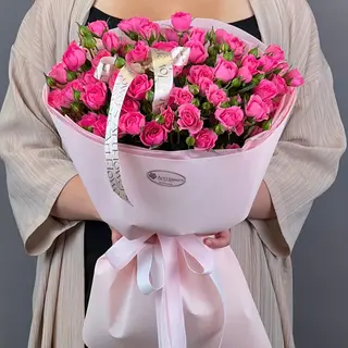 цветы Букет Art Flowers 7 нежных спрей роз