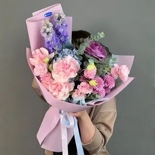 цветы Букет Art Flowers Флорентийская акварель