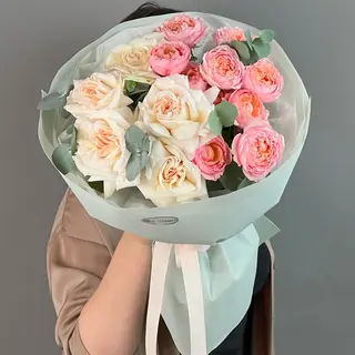 цветы Букет Art Flowers Закат в букете