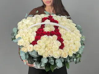 цветы Букет Art Flowers Контраст чувств