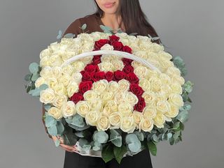 цветы Букет Art Flowers Контраст чувств