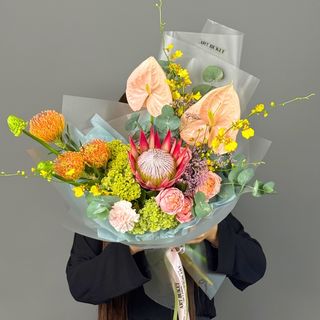 цветы Букет Золотой час