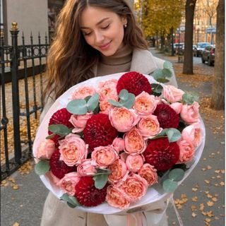 цветы Букет Пудровый шик
