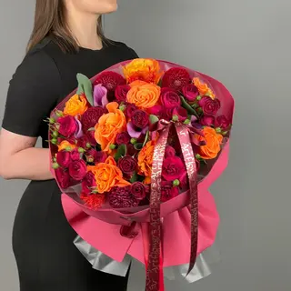 цветы Букет Art Flowers Пламя Костра