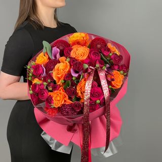цветы Букет Art Flowers Пламя Костра