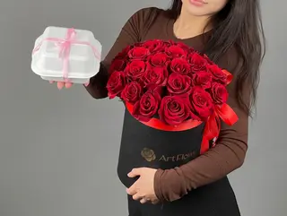 цветы Букет Art Flowers	Классический красный