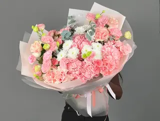 цветы Букет Art Flowers Пудровая гармония