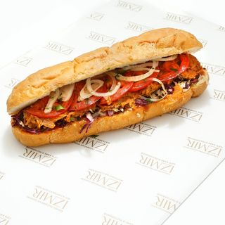 Smoker в батоне курица