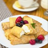 Блины с творогом (75г) 1шт