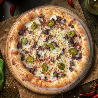 Пицца "с Фаршем и халапеньо"