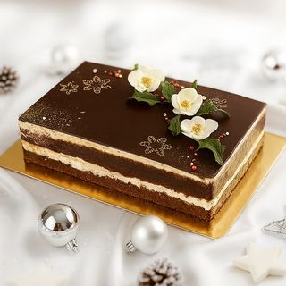 Жаңа жылдық шоколадты пломбир торты 1600г / Торт Шоколадный пломбир Новогодний 1600гр