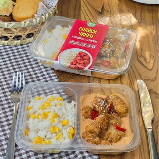 Спайси чикен күрішпен 300гр / Спайси чикен с рисом 300гр