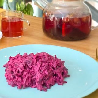 Салат Свекла с майонезом и чесноком 450 гр