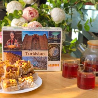 Чак-чак праздничный миндаль/грецкий орех 400 гр №2