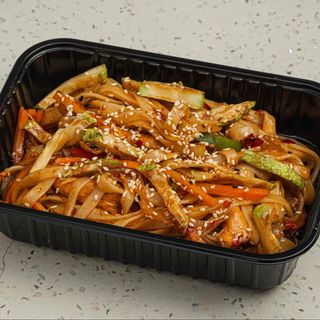 Удон лапша с соусом терияки