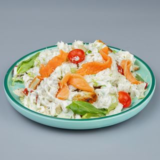 Салат "Цезарь" с семгой