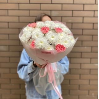 Хризантема с диантусом