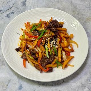 Фри с мясом