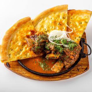 Томленые ребра с фокачча