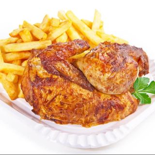 Цыпленок гриль с картофелем фри