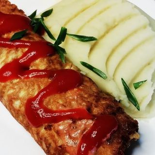 Бризоль с картофельным пюре