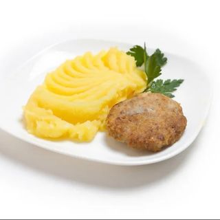Куриная котлета с пюре