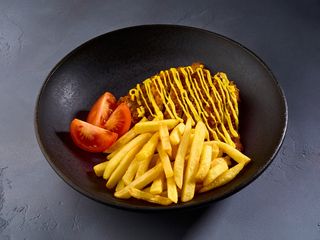 Курица торикацу с фри 