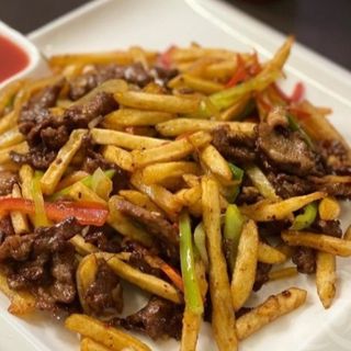 Фри с мясом