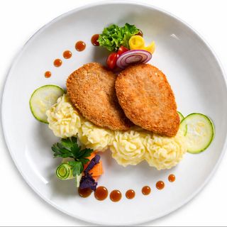 Куриные котлеты с пюре