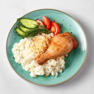 Рис с окорочкой