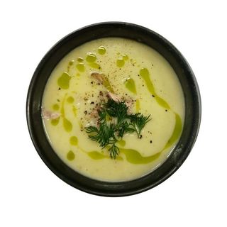 Картофельный крем суп с тунцом