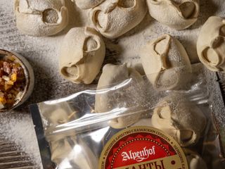 Манты с мясом говядины (рубленое) 1 кг.