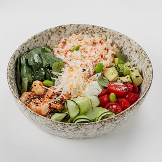 Боул с креветками