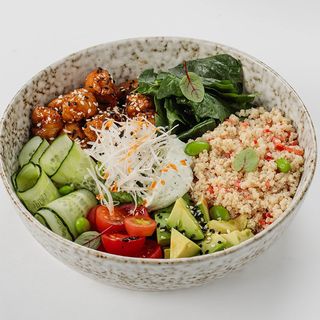 Боул с курицей терияки