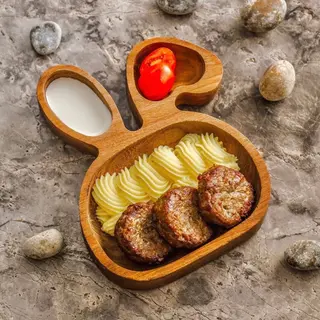 Домашние куриные котлеты с картофельным пюре
