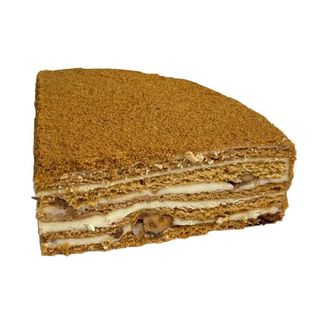 Медовик с карамелизованными орешками