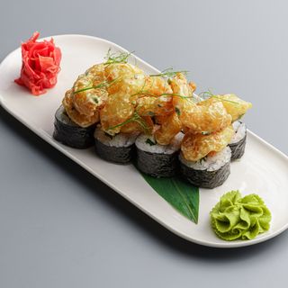 ролл с креветками спайси