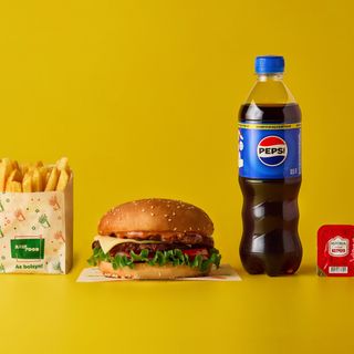 Комбо Чизбургер говяжий двойной