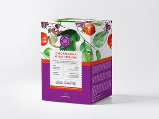 Чай "Смородина и шиповник" черный 37,5 г. Kulikov