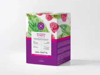 Чай "Малина и мята" черный 37,5 г. Kulikov